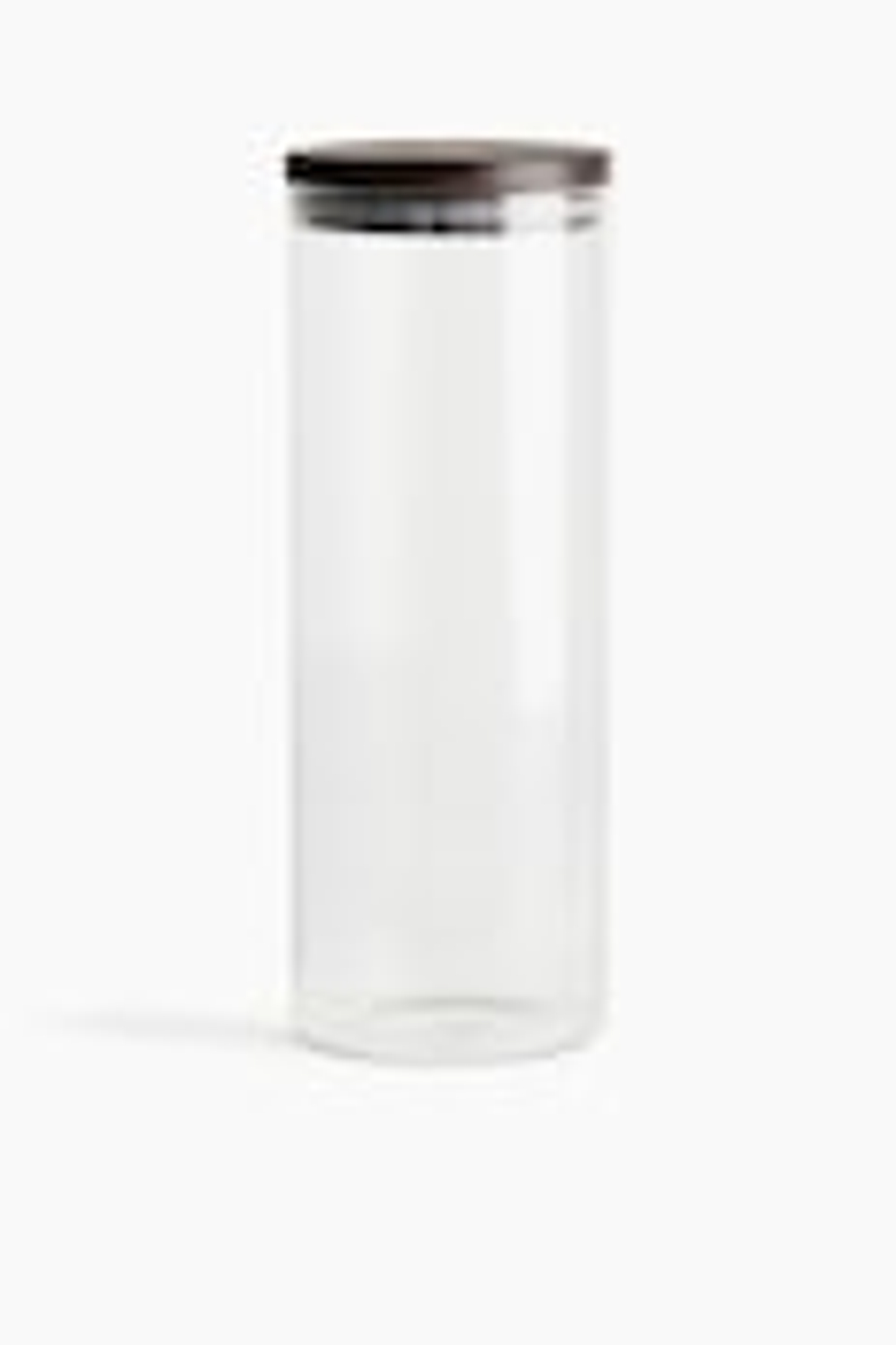 H&M HOME Высокая банка из гофрированного стекла, прозрачный