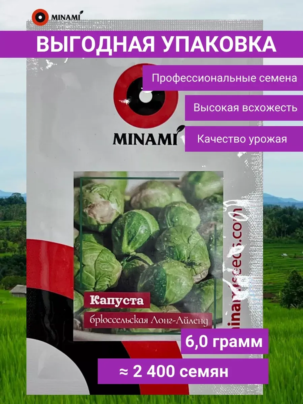 Капуста брюссельская Лонг-Айленд 6гр.