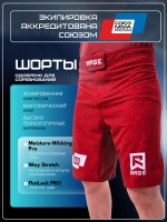 Шорты Rage MMA Union красный