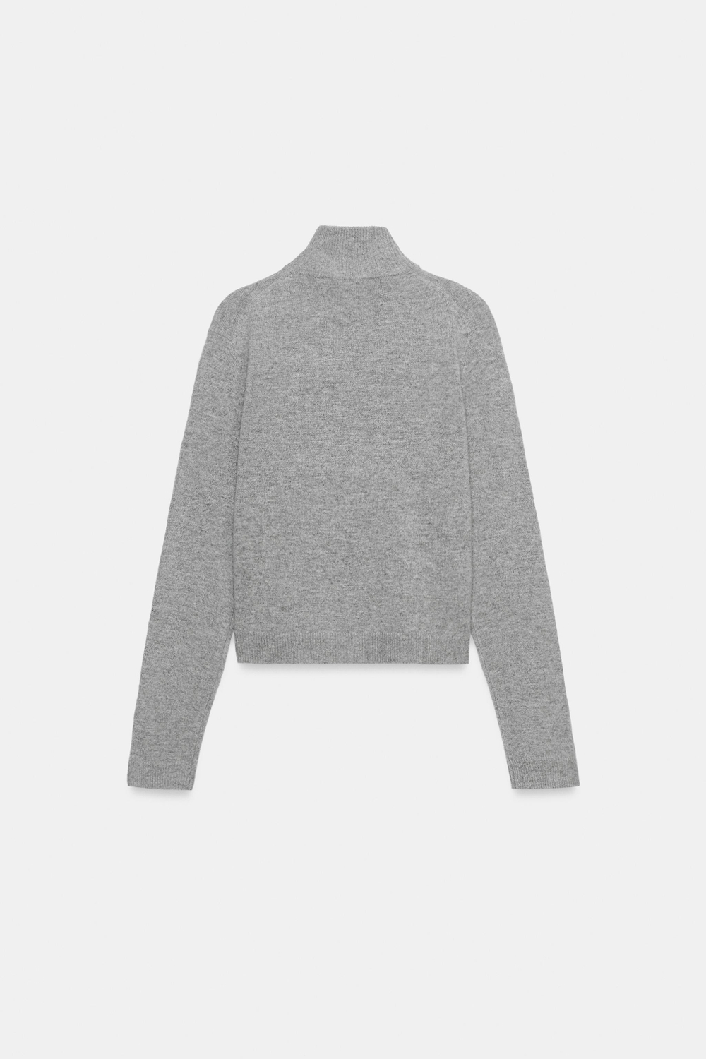 ZARA КАРДИГАН НА МОЛНИИ ИЗ 100% ШЕРСТИ, СЕРЫЙ