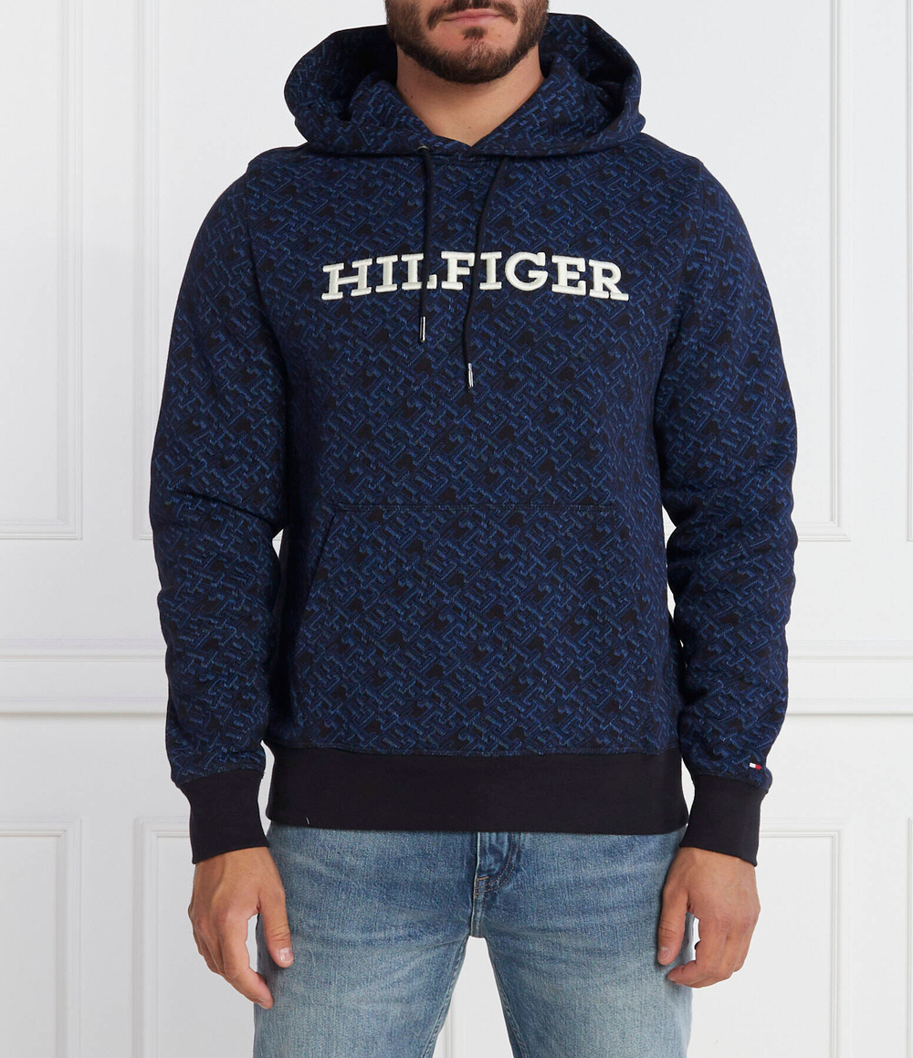 Худи AOP MONOGRAM HOODY Tommy Hilfiger - темно-синий(MW0MW32703)