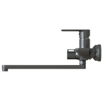 Смеситель для ванны и раковины 35k MIXLINE МЛ33-02Г(ML33-02GR)"Сити " ГРАФИТ