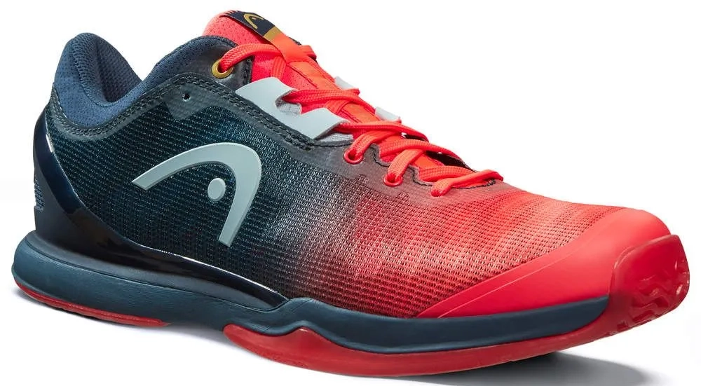 Мужские кроссовки для сквоша/бадминтона Head Sprint Pro 3.0 Indoor - neon red/midnight navy