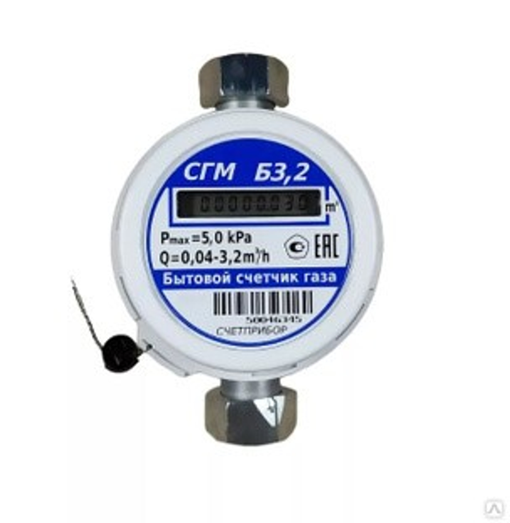Счетчик газа СГМБ G3,2 1/2" (Орел, 2025)