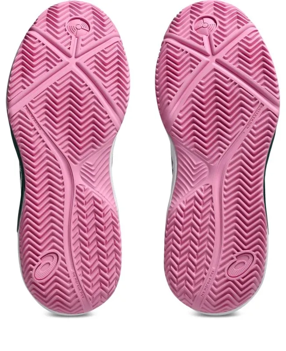 Женские кроссовки для padel Asics Gel-Dedicate 9 Padel - white/jewel green
