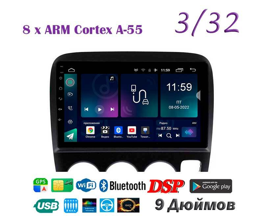 Topway TS18 3+32GB 8 ядер для Honda CR-V 1995-2001