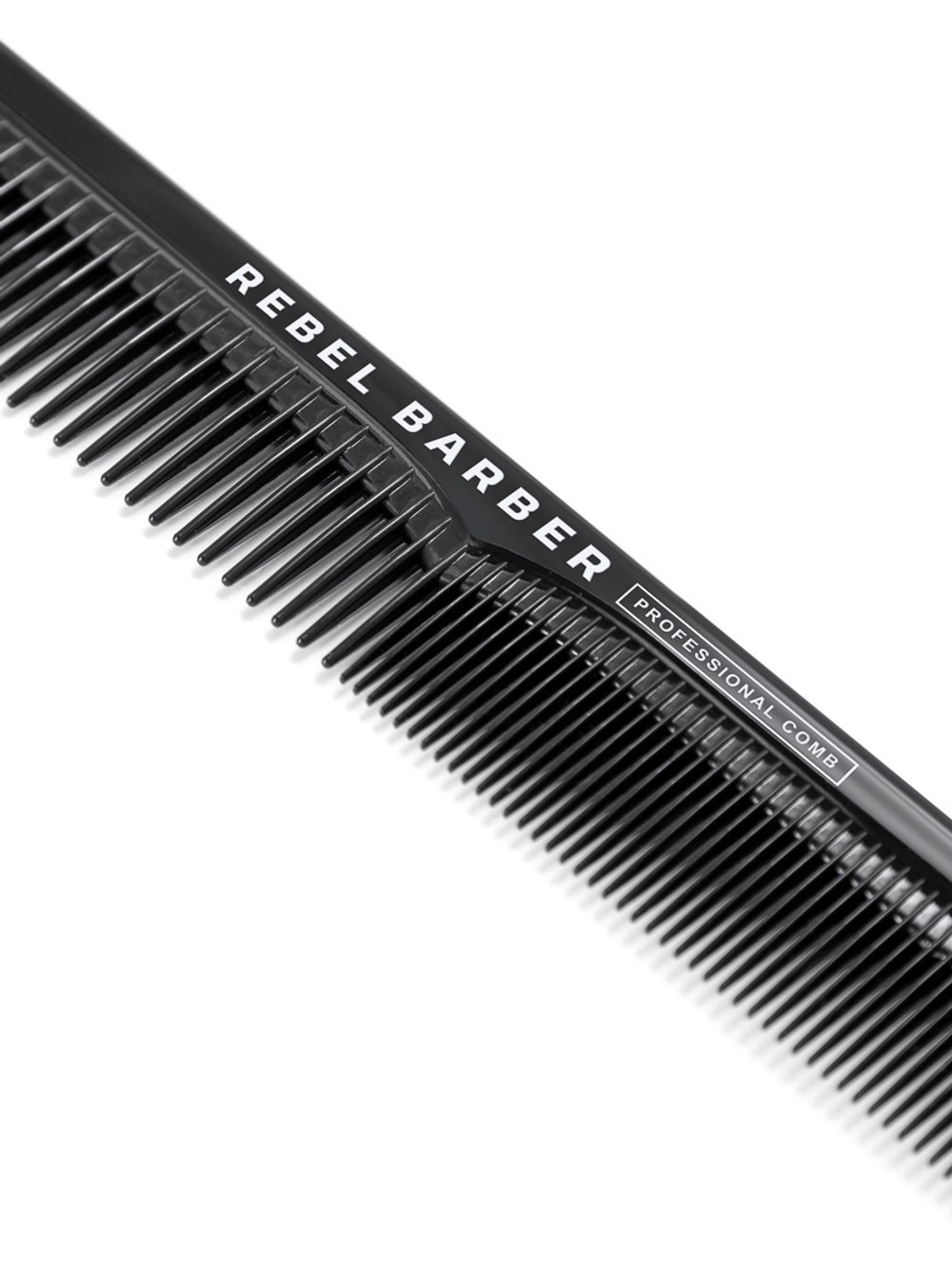 REBEL BARBER TOTAL BLACK R340 - Парикмахерская расческа