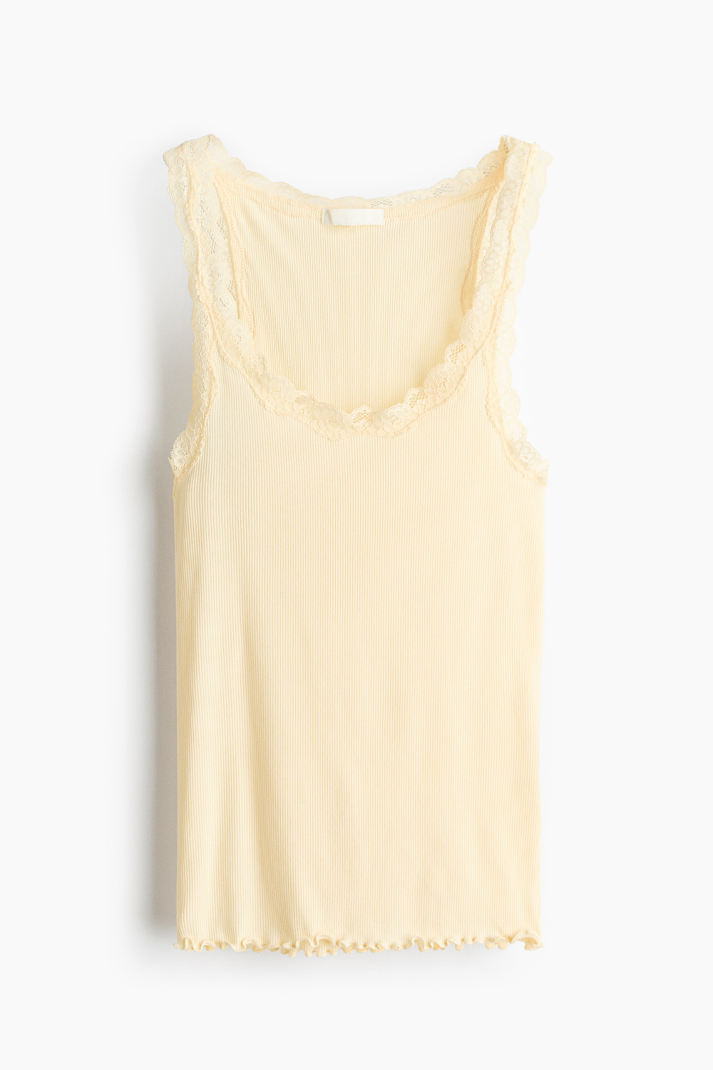 Топ с кружевной лентой из смеси с вискозой - H&M