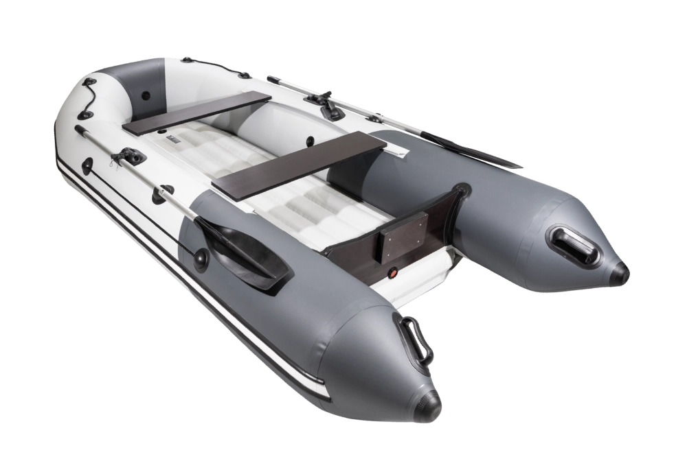 Лодка Таймень NX 3200 НДНД, 3200*1500*420 мм., цвет серый - графит