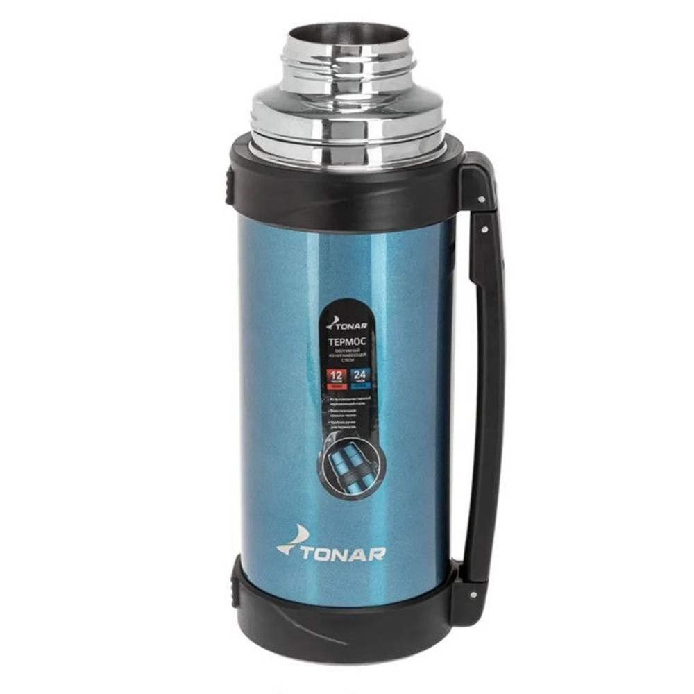 Термос TONAR (T-KD-9017-1.2) 1200ML синий (ручка)