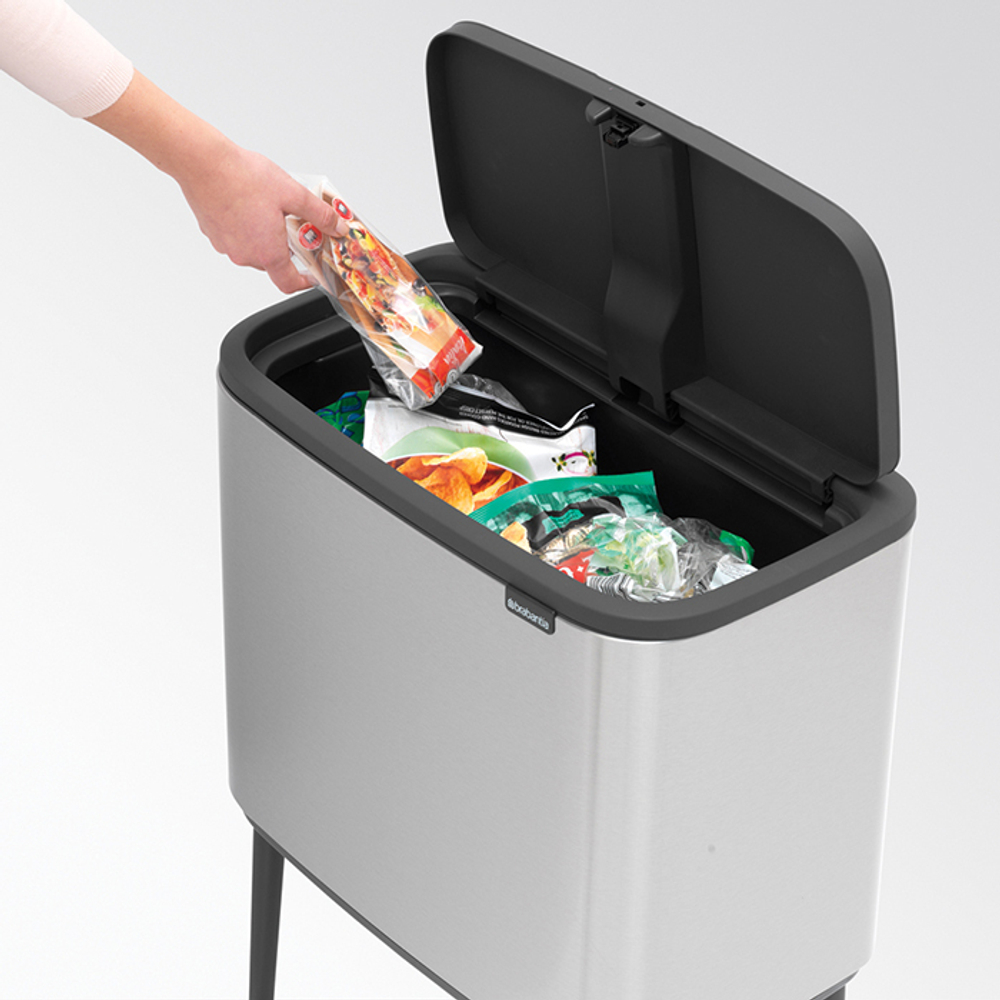 Мусорный бак Bo Touch Bin 36л Brabantia Стальной матовый Fingerprint Proof