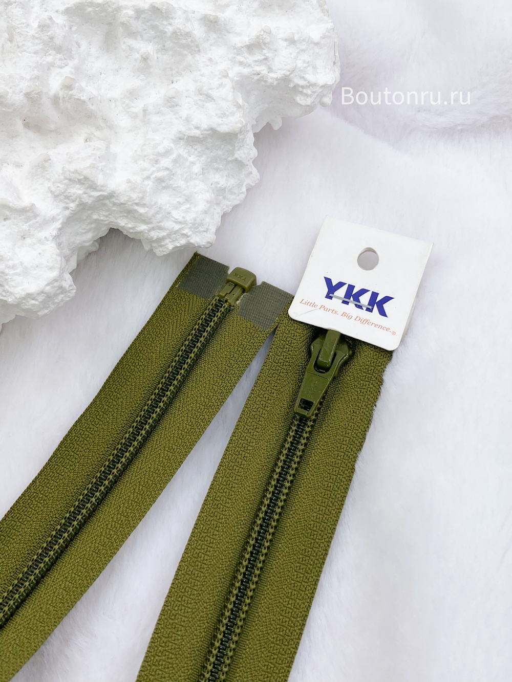 Молния YKK витая разъемная плоская тип 5 хаки