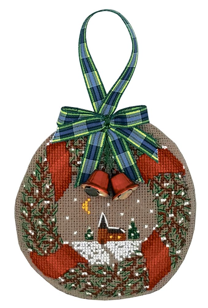 Набор для вышивания нитками Le Bonheur des Dames елочной игрушки Spruce Garland Christmas Baubl(Игрушка Еловая гирлянда) Набор для вышивания нитками Le Bonheur des Dames елочной игрушки Spruce Garland Christmas Baubl(Игрушка Еловая гирлянда)