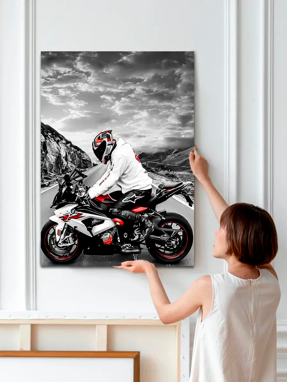 Картина "Ямаха s1000rr", на стену для интерьера 30х40см 1шт.