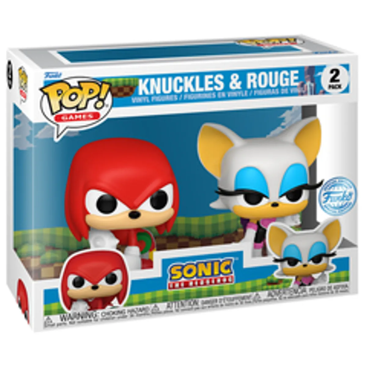 Funko POP! Sonic the Hedgehog: Knuckles & Rouge (Exc) (2 pack)