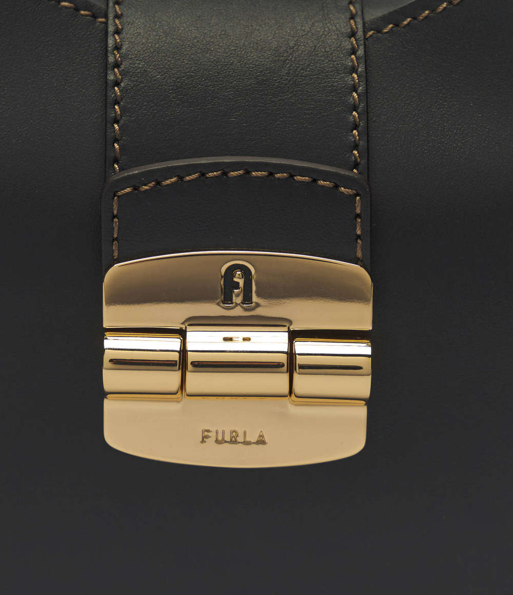 Кожаная сумка хобо furla club 2 s Furla - черный(WB01276 BX0053)
