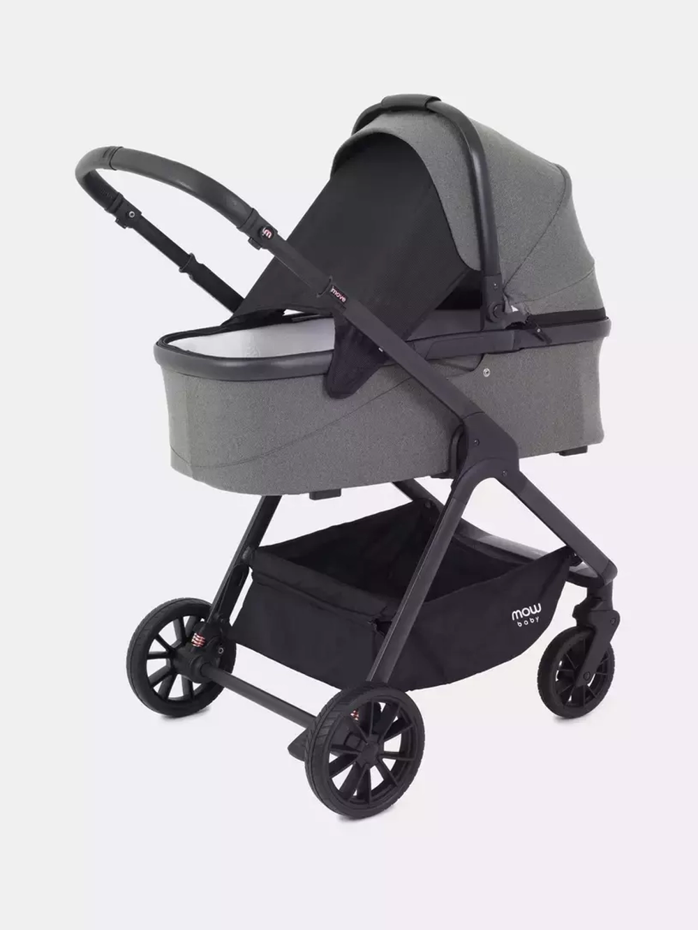 Коляска детская MOWBaby "MOVE" MB402 2в1 Grey (2023)