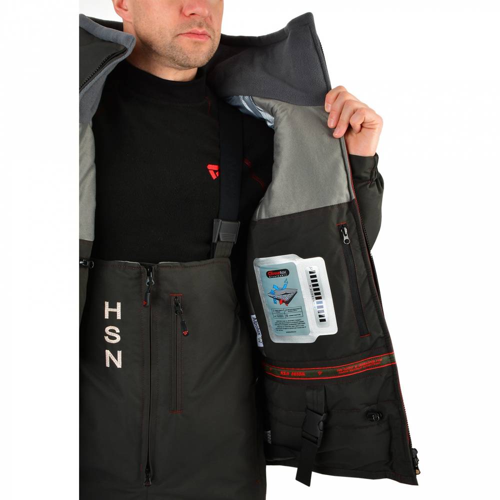 Костюм-поплавок мужской зимний "Rescuer II comfort" -40, hardguard, махагон, ХСН