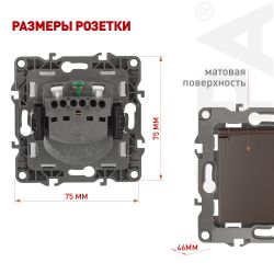 Розетка ЭРА Серия 12 12-2103-13 2P+E Schuko со шторками с крышкой 16A-250В IP20 бронза | Эра 12