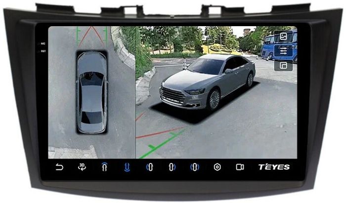 Магнитола для Suzuki Swift 4 2010-2015 - Teyes CC3-2K-360 на Android 10, Быстрая, 2K QLED, CarPlay, 4G SIM-слот, 4 камеры в комплекте