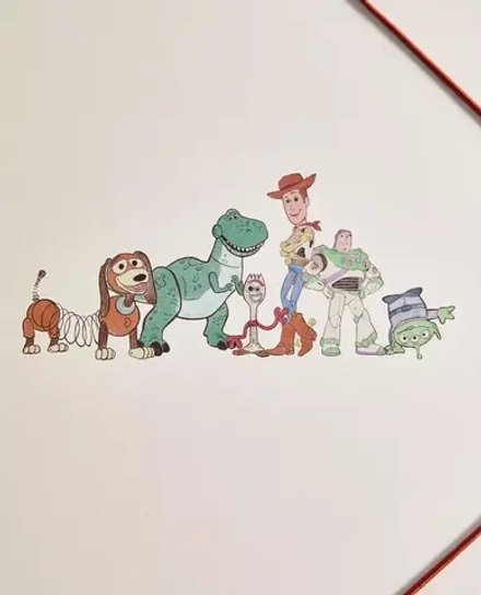ZARA HOME НАБОР ДЕТСКИХ КАНЦЕЛЯРСКИХ ПАПОК TOY STORY ©DISNEY, РАЗНОЦВЕТНЫЙ