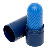 Синий двусторонний мастурбатор 10см ARCwave Ghost Reversible Pocket Manual Stroker CleanTech Silicone Male Masturbator Blue