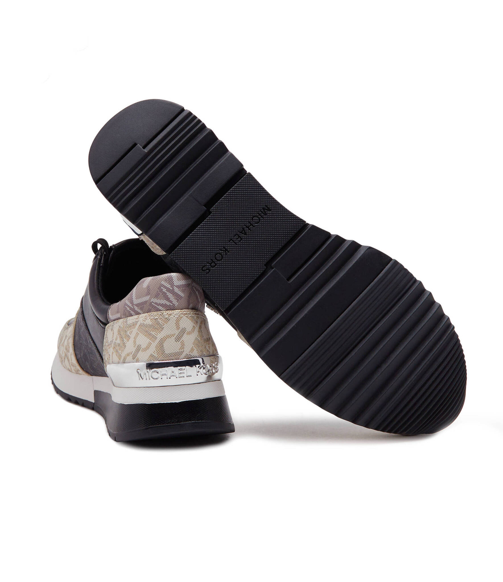 Кожаные кроссовки allie trainer Michael Kors - черный(43H3ALFS1B)