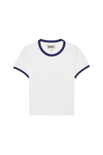 ФУТБОЛКА СЛИМ В РУБЧИК С КОНТРАСТНЫМИ ДЕТАЛЯМИ — ZARA