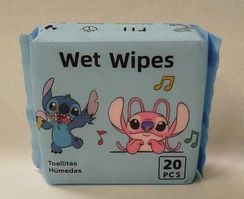Nəm salfet \ Влажные салфетки \ Wet wipes Stitch blue