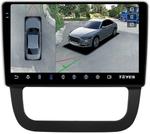 Магнитола для Volkswagen Jetta 5 2005-2010 (климат 2) - Teyes CC3-2K-360 на Android 10, Быстрая, 2K QLED, CarPlay, 4G SIM-слот, 4 камеры в комплекте