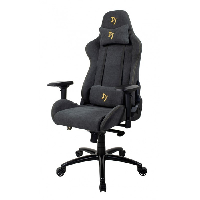 Компьютерное кресло (для геймеров) Arozzi Verona Signature Soft Fabric - Gold Logo (VERNAZZA-SFB-LG)