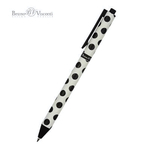 Ручка шариковая 0,5мм синяя "ArtClick.Black polka dots" (Bruno Visconti)