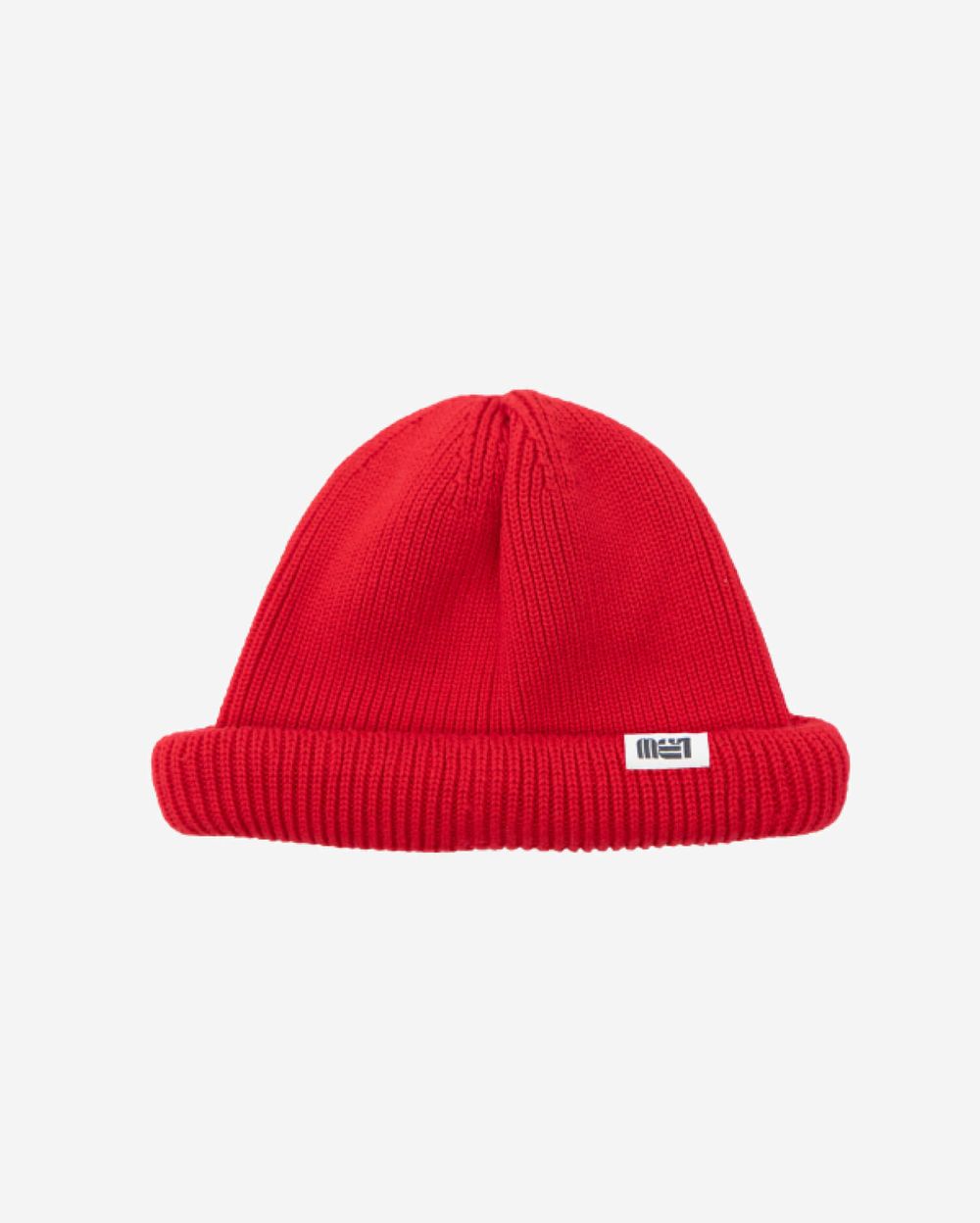 Шапка Knit Short Beanie Red FW23 Красная