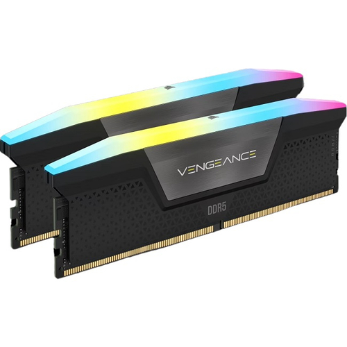 Модуль памяти DIMM DDR5 32Gb, 6000Mhz, 2x16Gb, Corsair Venegance RGB, Black (CMH32GX5M2E6000C36)