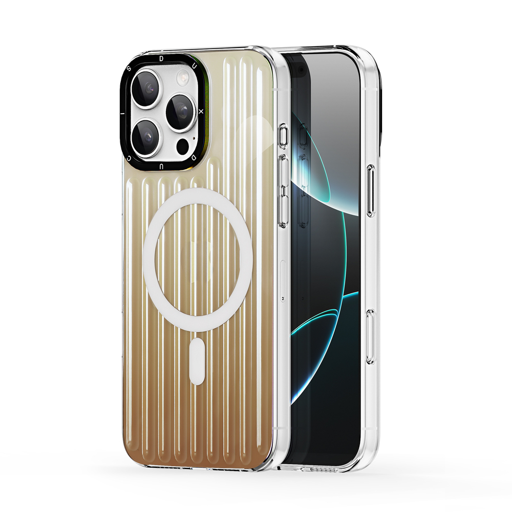 Усиленный прозрачный чехол (Gradient Desert Gold) с поддержкой MagSafe от Dux Ducis для iPhone 16 Pro, серия Zest Series Case