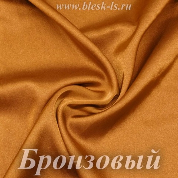 Шелк "Армани" 95гр/м2 - Бронзовый, опт от 10 м