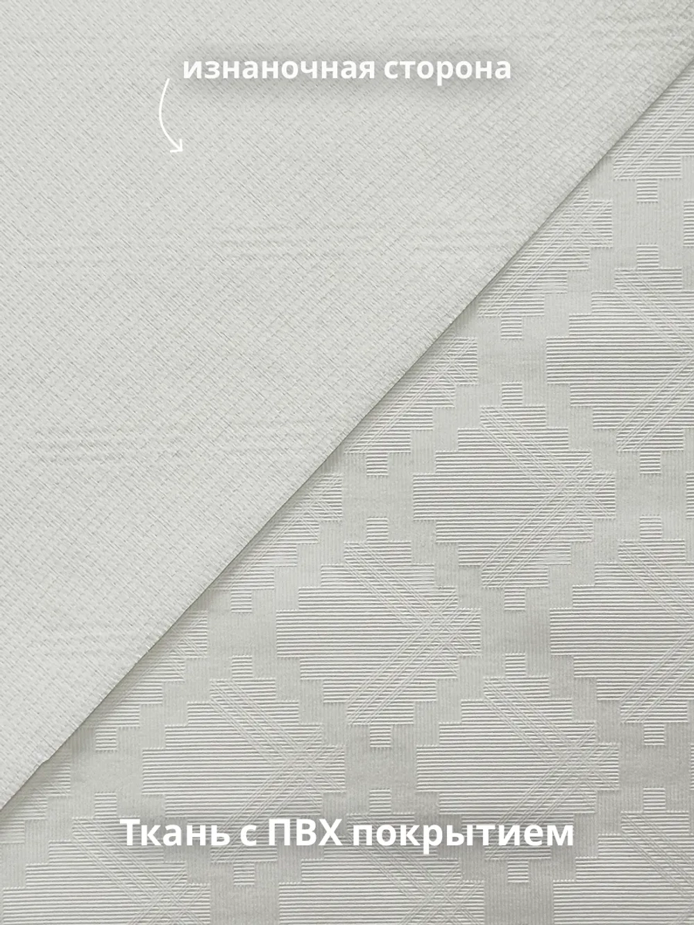 Скатерть клеенка на тканевой основе 140x140 белая