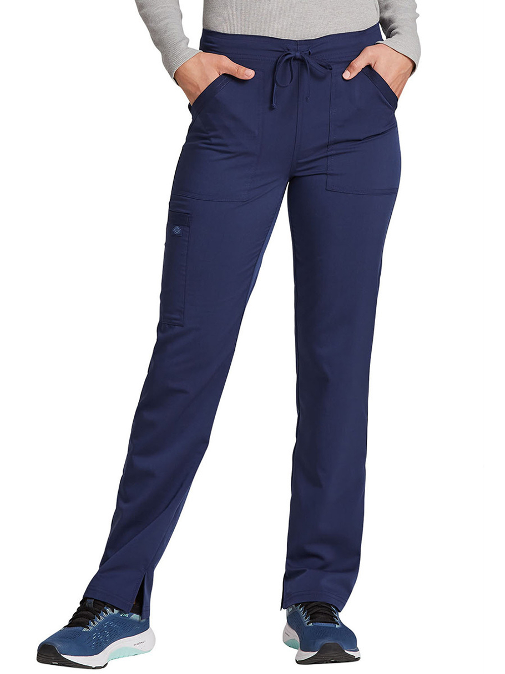 Брюки медицинские женские Dickies DK212 с поясом на завязках, синий, 50