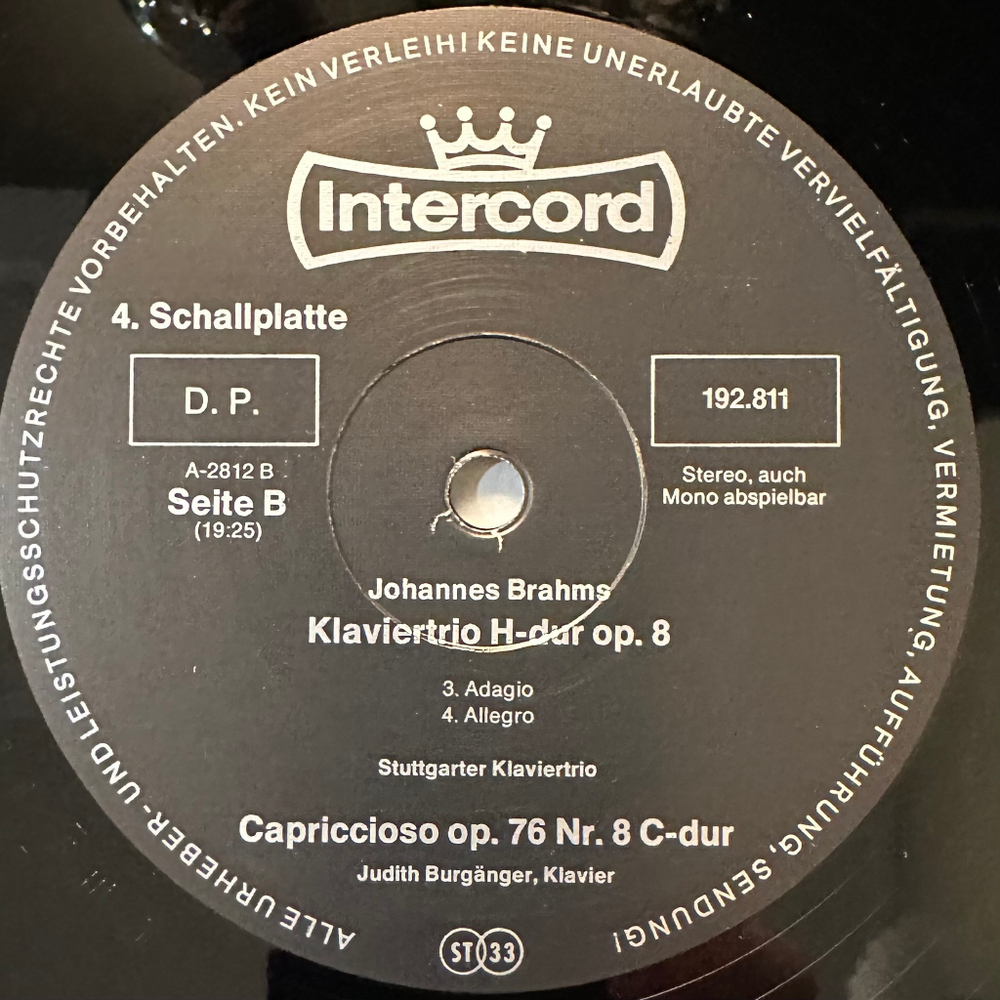 Брамс 5LP (Германия 1976г.)