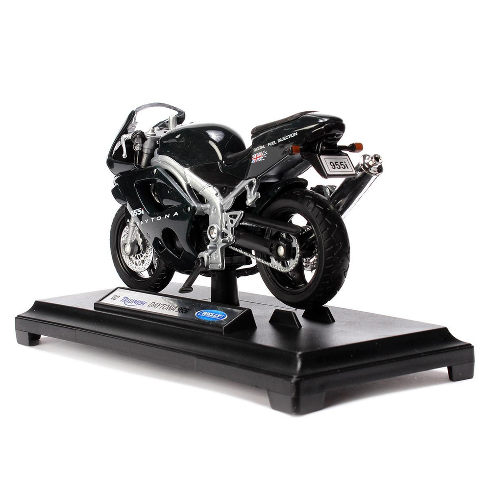 Модель ин. мет. 1:18 "2002 Triumph Daytona 955i" в коробка 12176PW (Kinsmart)
