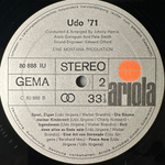 Udo ‎– Udo '71 (Германия 1970г.)