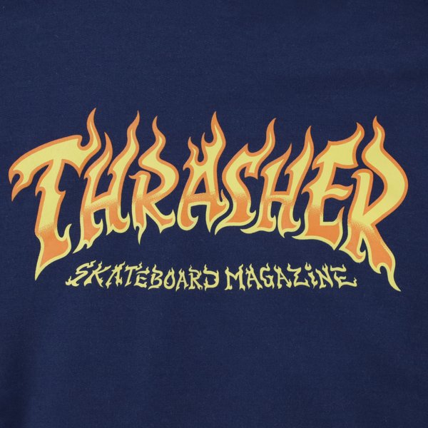 Худи Thrasher Fire Logo Hood (navy) артикул: - купить в магазине Дайс