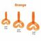 Твистер Helios Credo Double Tail 3,54"/9 см Orange 5шт. (HS-28-024)