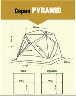 Кухня-шатер HIGASHI Pyramid Camp Olive