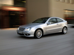 Порог задний правый W203 Купе 2000-2007 (1мм)