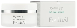 Forlle'd Hyalogy AC Clear Cream Смягчающий легкий  и увлажняющий крем для кожи, склонной к воспалениям, акне и аллергии.