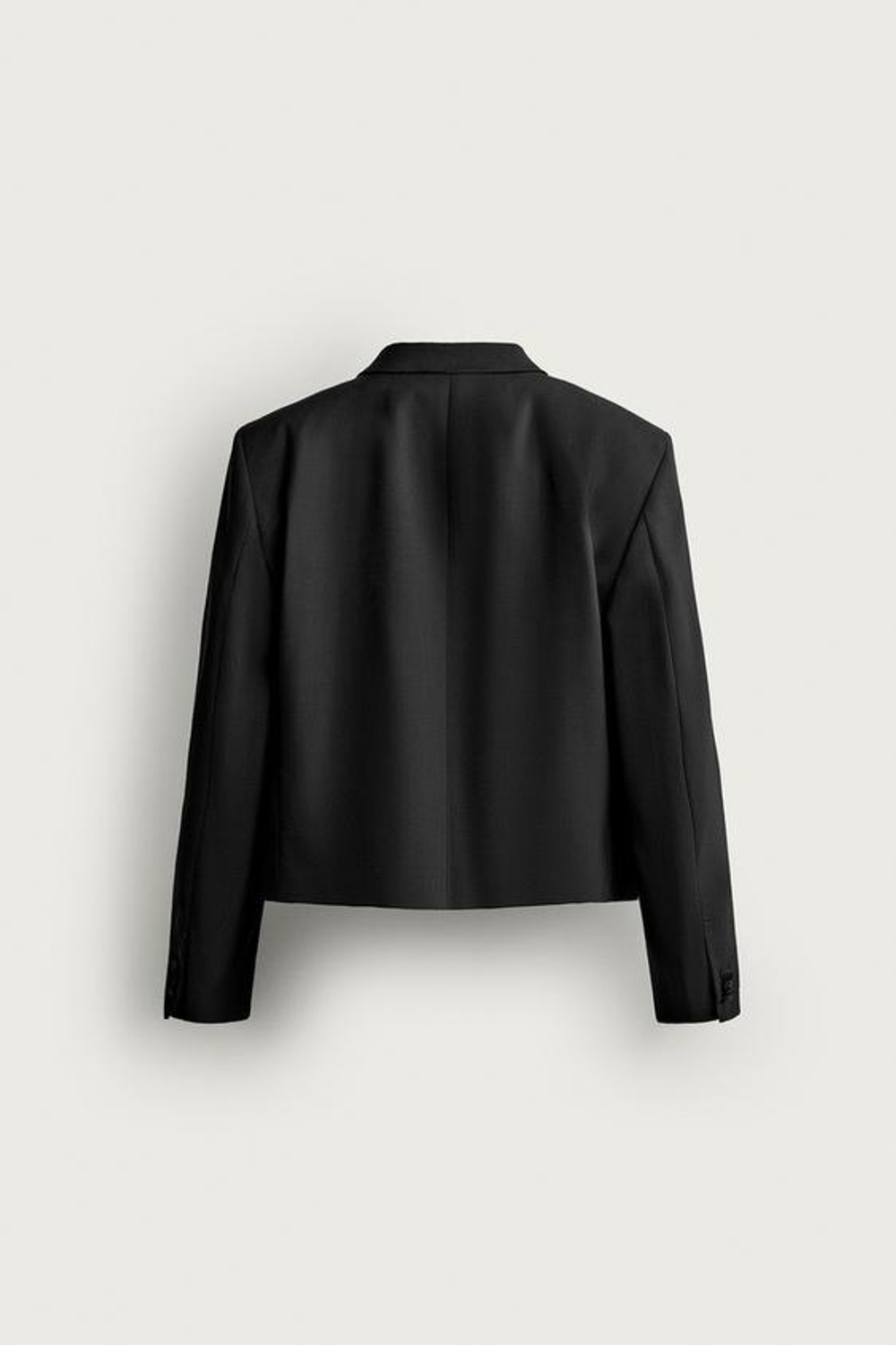 ZARA УКОРОЧЕННЫЙ СМОКИНГ-БЛЕЙЗЕР, ЧЕРНЫЙ