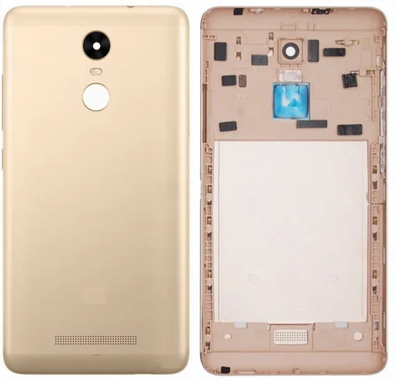 Задняя крышка для Xiaomi Redmi 5 (без стекла камеры) золотая