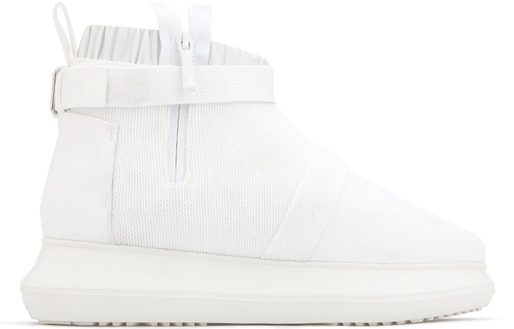 NORVINCY Stylish Skateboarding Shoes Unisex High top White