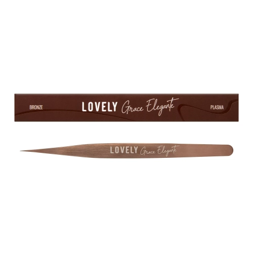 Пинцет с лазерной заточкой Прямой Grace Elegante Bronze Lovely